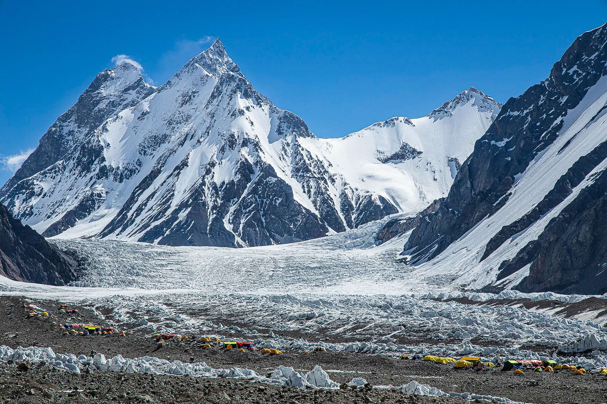 Le camp de base du K2