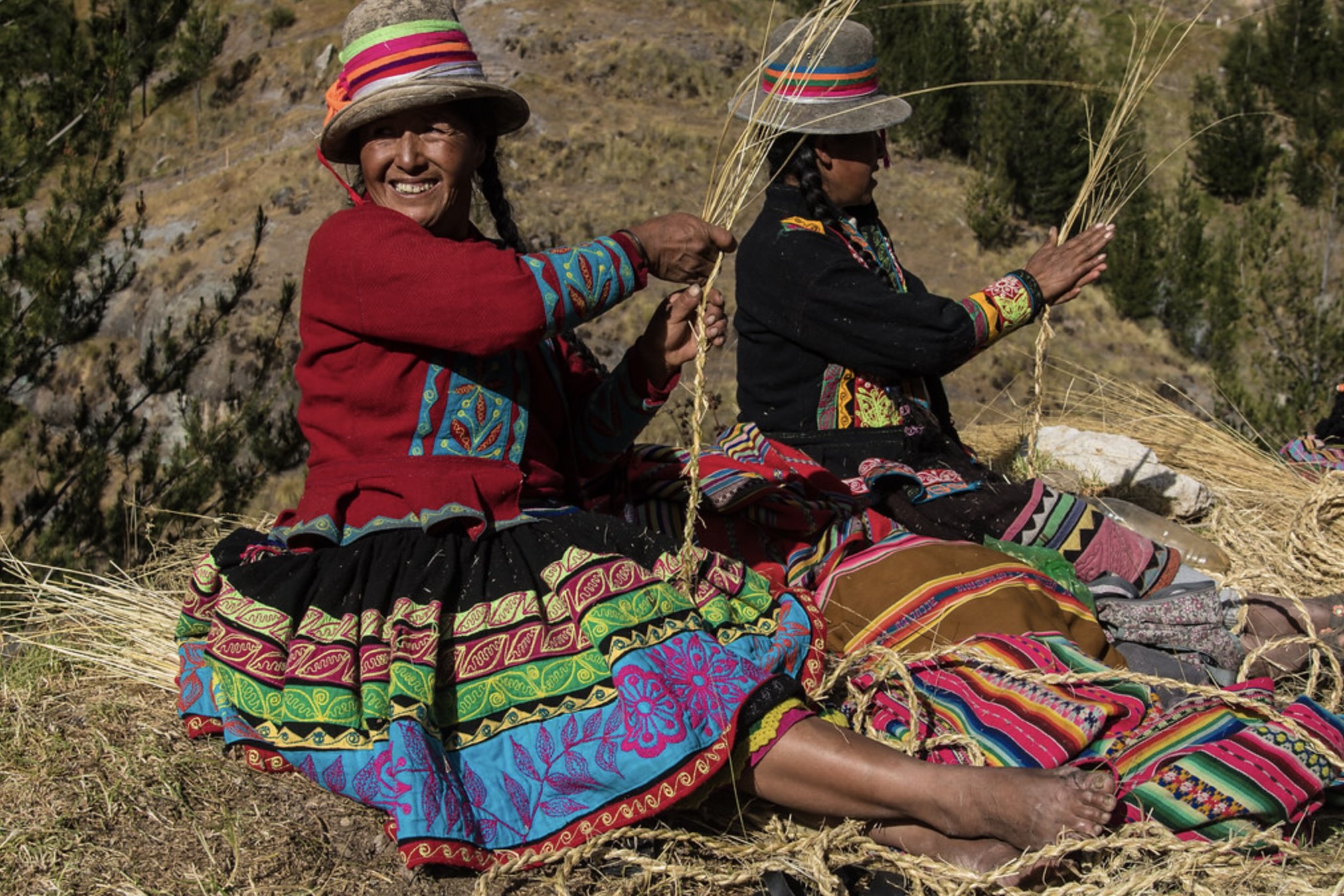 Peru, Cusco region, Inca Bridge Queswachaca, second day