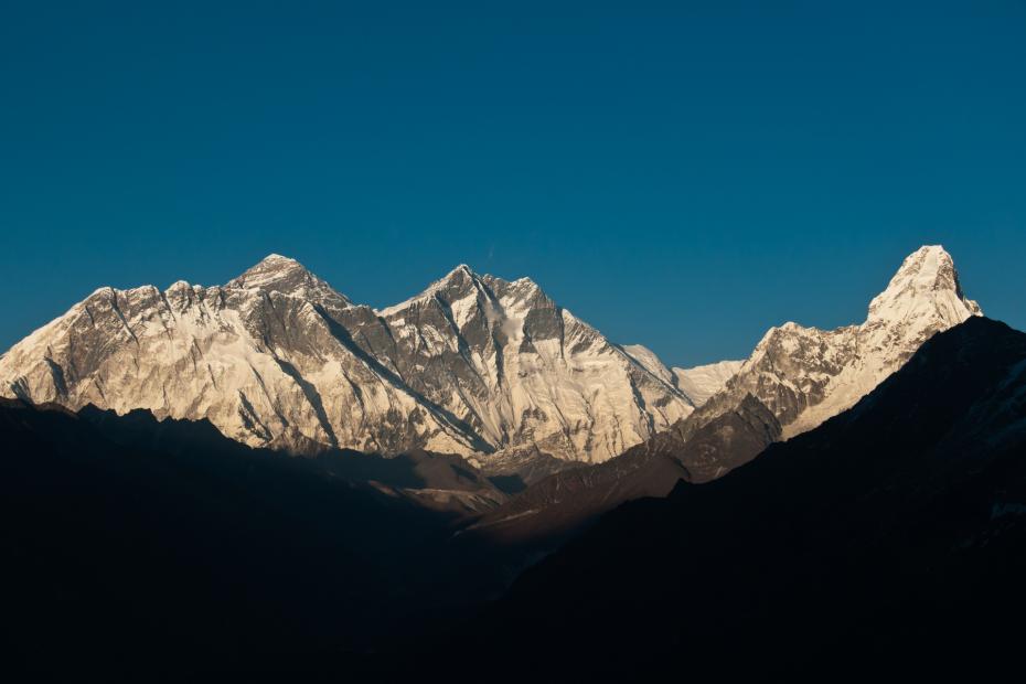 Panorama sur l'Everest