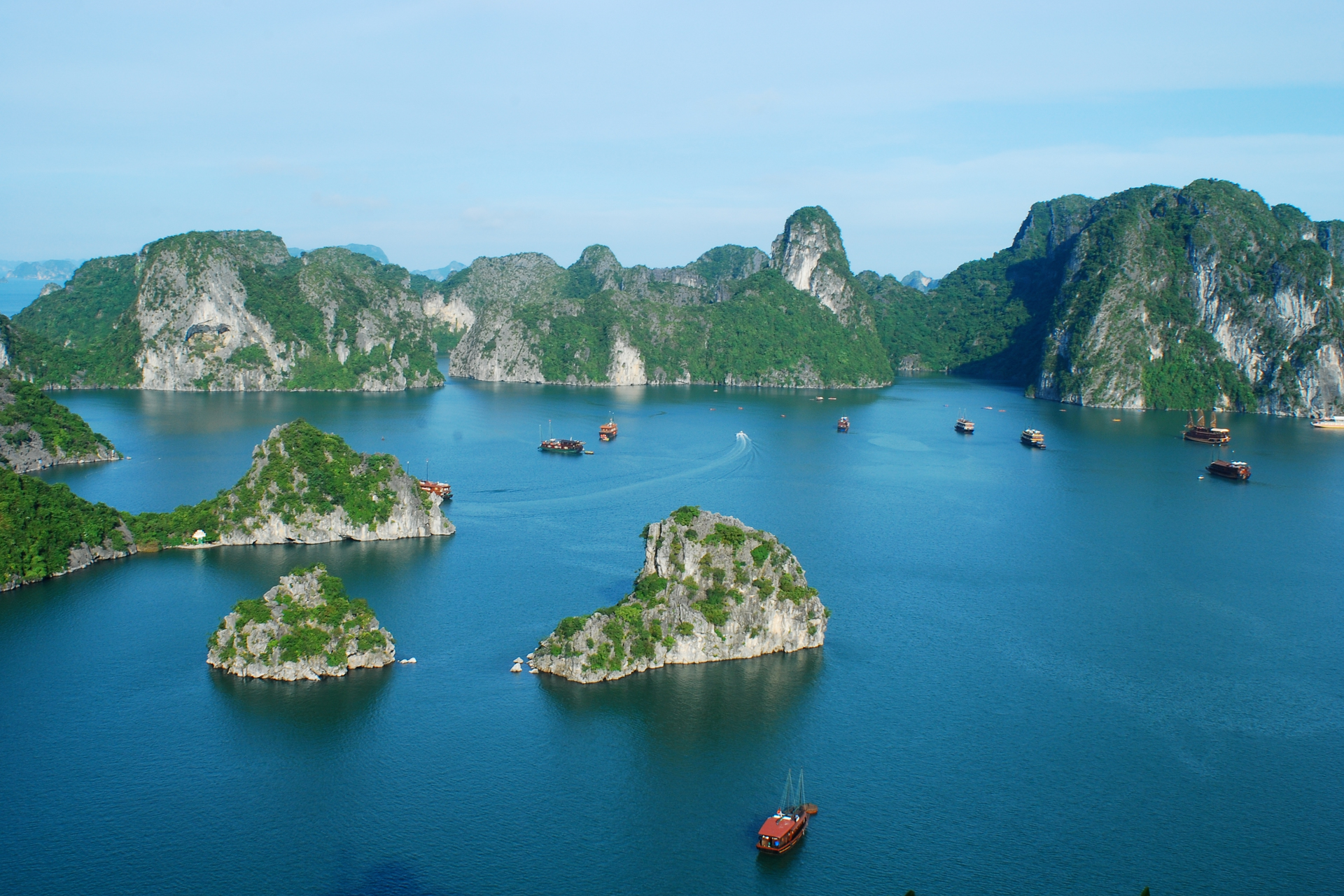 Baie d'Ha Long au nord Vietnam