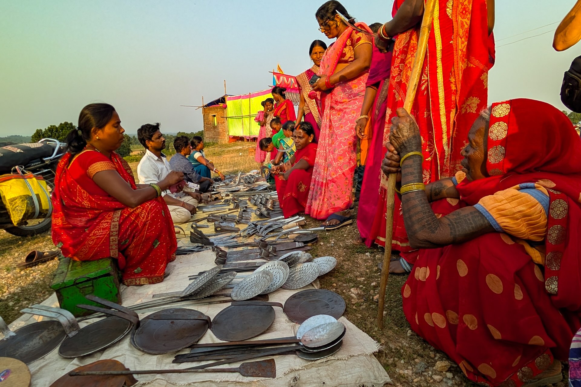 Sur un marché au Jharkhand