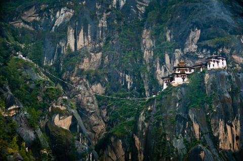 Monastère de Taktsang ou la tanière du tigre près de Paro au Bhoutan