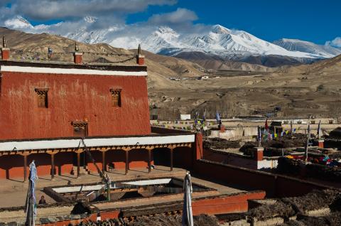 Monastère de Jampa à Lo-Manthang capitale du Mustang au Népal