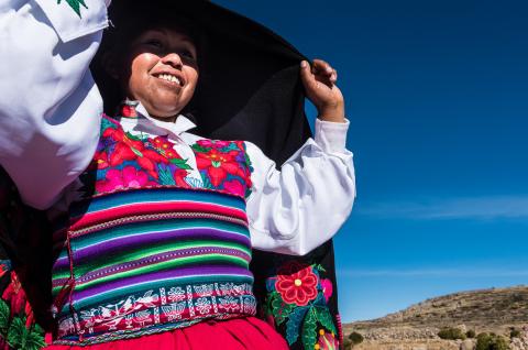 Ile Amantani sur le lac Titicaca au Pérou