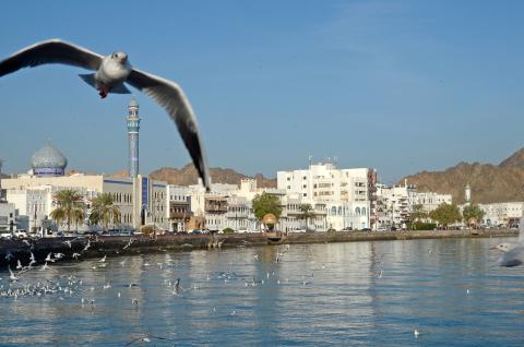 Port de Mascate au Sultanat d'Oman