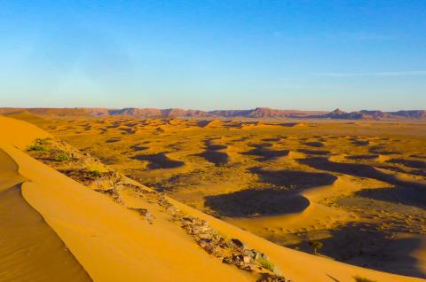 Trekking dans les dunes de Merzouga