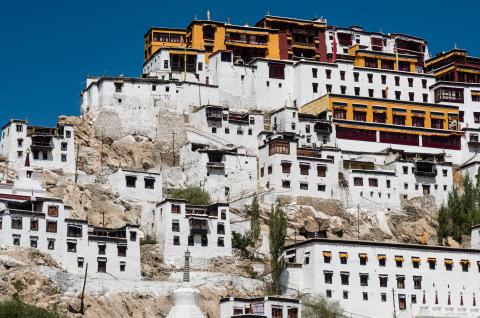 Monastère de Tiksey au Ladakh en Himalaya en Inde