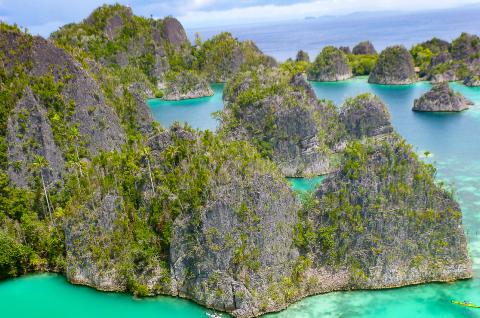 Voyage à travers les îlots karstiques du nord de  Raja Ampat