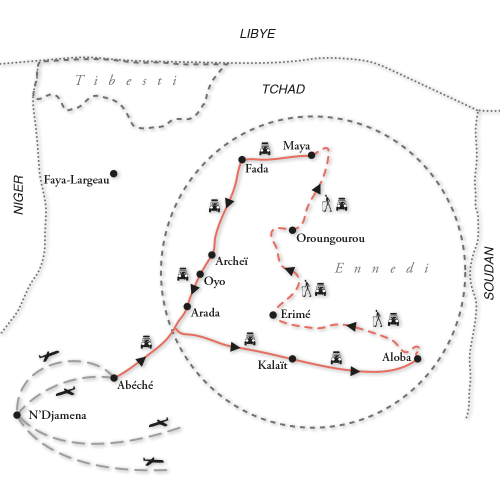 Carte découverte de l'Ennedi