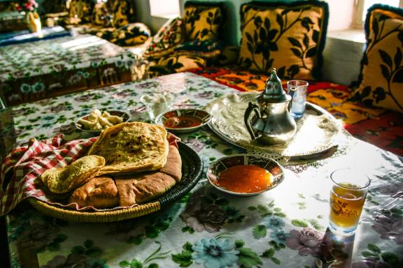 Randonnée avec thé et colation chez des Berbères du Haut Atlas