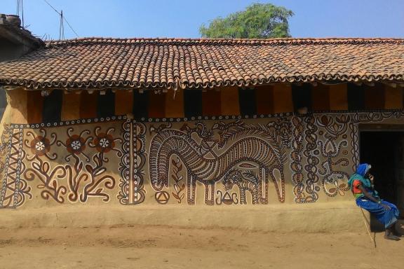 Voyage vers une maison peinte du Jharkhand en Inde orientale