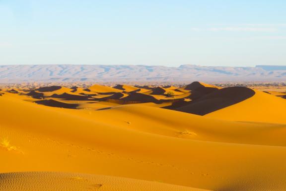 Trek dans des dunes da la vallée du Draa