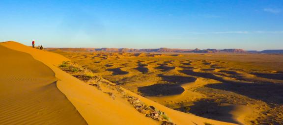 Trekking dans les dunes de Merzouga