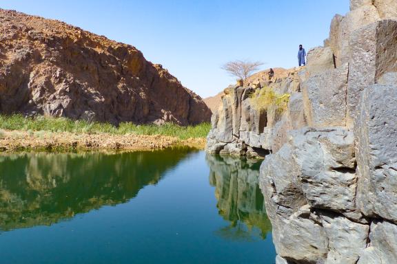 Voyage près d'une guelta dans le Hoggar