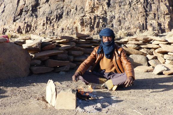 Trek avec un touareg en Algérie