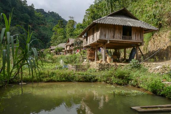 Trek vers un village de la région de Mai Chau non loin de la frontière laotienne